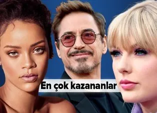 Dünyanın en çok kazanan ünlüleri açıklandı! Zirvede ne Rihanna var ne de Ronaldo!