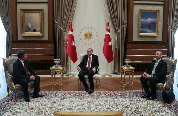 Başkan Erdoğan Metin Feyzioğlu'nu kabul etti - 1
