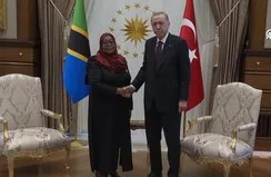 Başkan Erdoğan Tanzanyalı mevkidaşını ile görüştü!