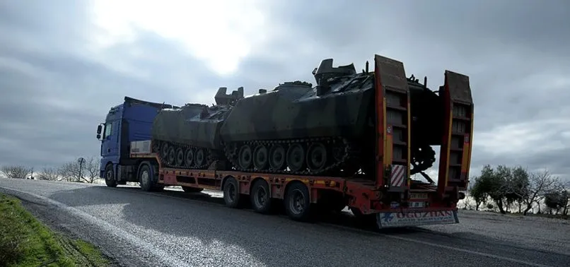 Suriye sınırına obüs ve tank sevkiyatı