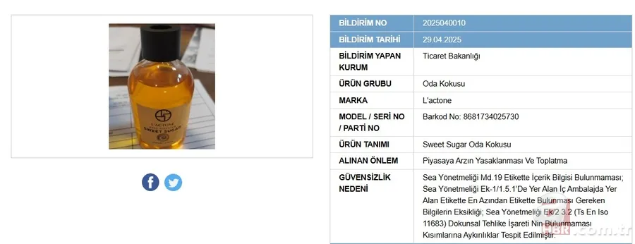 Oda kokusu ‘zehir’ saçıyor! Bakanlık tek tek ifşaladı | İşte güvensiz ürünler listesi 4