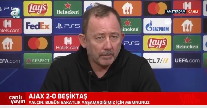 Sergen Yalçın’dan Ajax maçı sonrası flaş açıklamalar: Zor bir süreçten geçiyoruz
