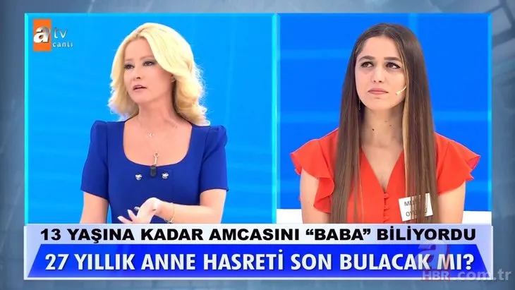 13 yaşına kadar amcasını baba biliyordu! Müge Anlı gözyaşlarına boğuldu! Melike Oyunlu’nun 27 yıllık anne hasreti son buldu