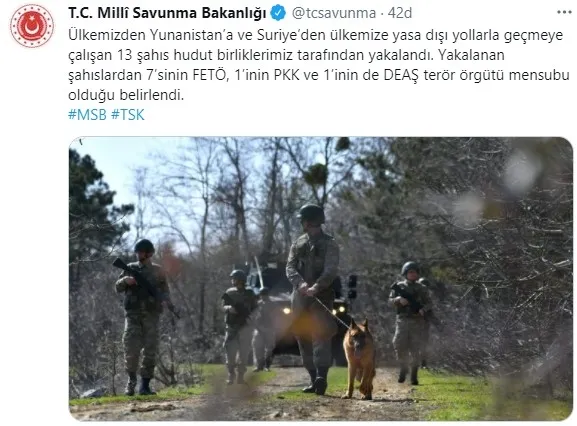 MSB: FETÖ, PKK ve DEAŞ’lı teröristler yakalandı