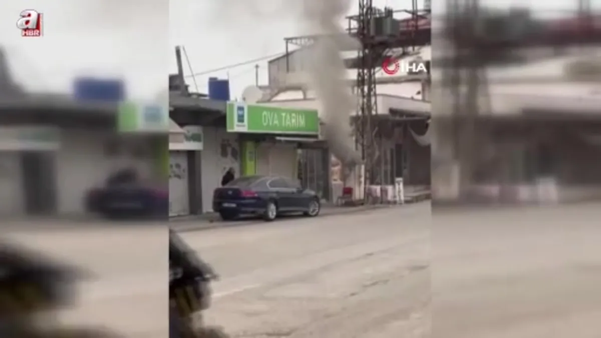 Hatay'da bomba gibi patlayan trafo alevlere teslim oldu