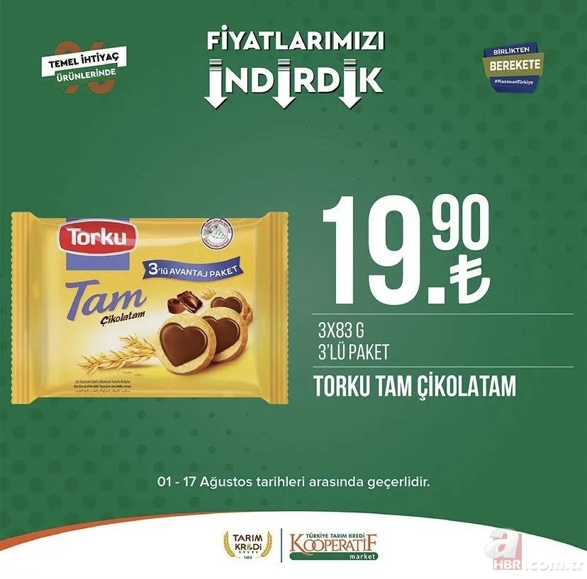Tarım Kredi Market katalog fiyatları 2023 | Pirzola 88.90, Taze kaşar 159,90, zeytin 54.90 TL... İndirimli ürünler sil baştan değişecek! 14