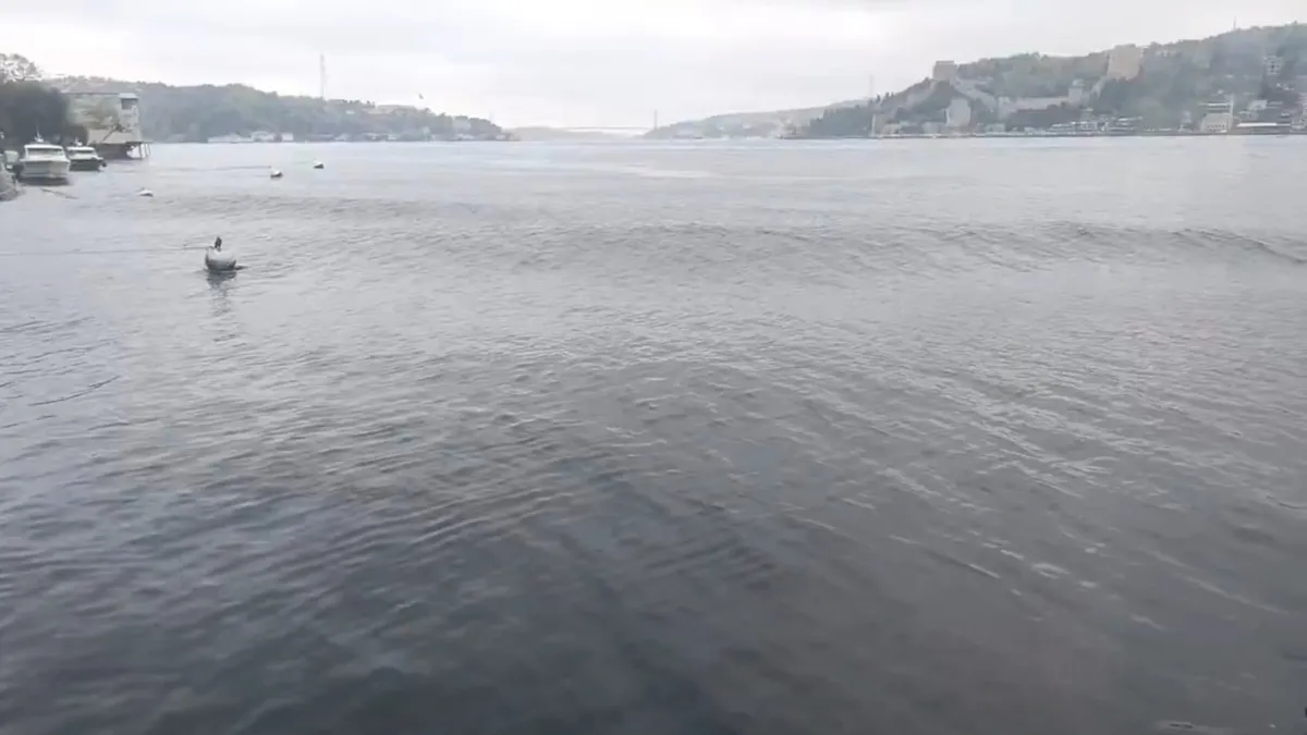 İstanbul'daki deprem sonrası Marmara Denizi böyle görüntülendi