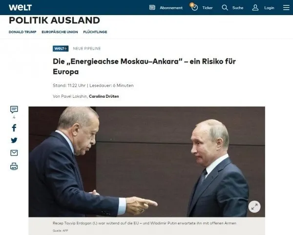 TürkAkım projesi şimdiden Almanları rahatsız etti: Avrupa için büyük bir risk