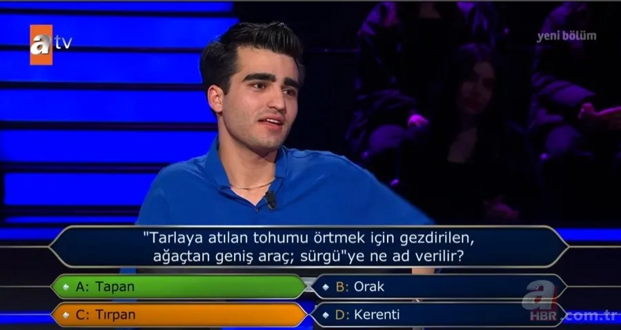Ünlü oyuncuya benzerliğiyle Milyoner’e damga vurdu! Baraj sorusunda büyük heyecan yaşadı 10