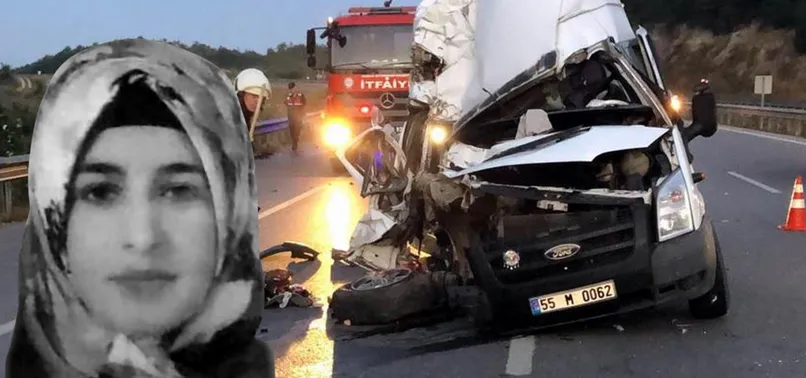 Samsun’da minibüs tıra çarptı! 1 ölü