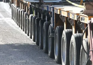 480 tonluk doğalgaz türbini 240 tekerlekli tırla taşınıyor