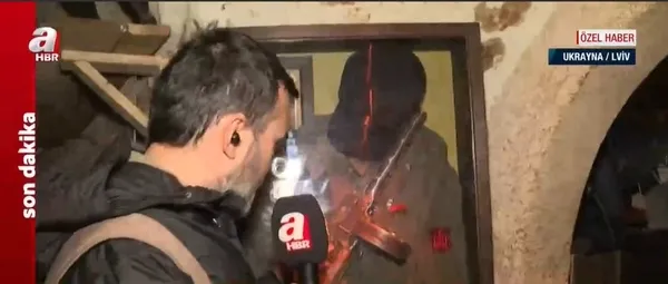 1645887947813.jpg A Haber Ukrayna'da İkinci Dünya Savaşından kalan sığınağa girdi! Putin detayı dikkat çekti! - 2