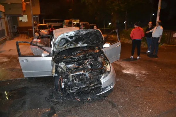Son dakika: Çorlu’da korku dolu dakikalar: LPG’li otomobil alev topuna döndü - 2