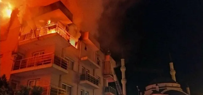 Aydın’da öfkeli koca binayı ateşe verdi! Mahalleli sokağa döküldü