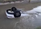 2 gencin olduğu araç sulama kanalına düştü!