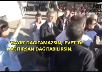 Polis değil, eylemci çıktı