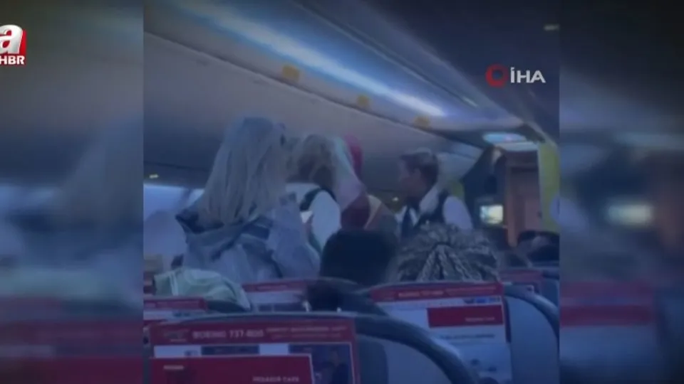 Uçakta ayaktaki yolcuya ceza kesildi!