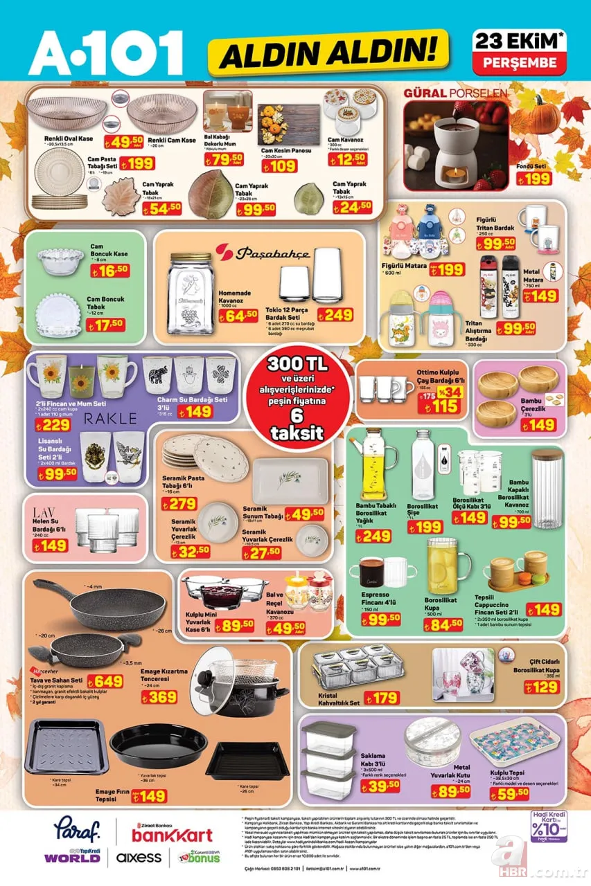23 Ekim A101 aktüel kataloğu satışta: Yaz kış kamp yapanlara fırsat ürünler A101’de! Portatif ocak ve termos 999 TL 9