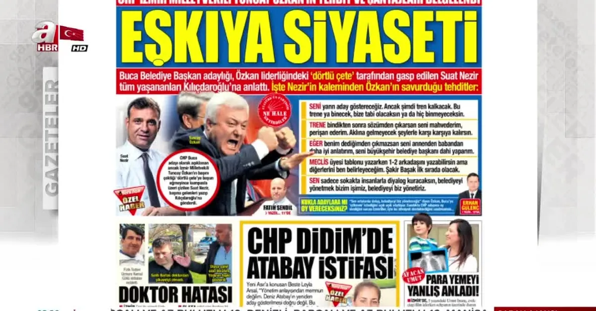 CHP'li Tuncay Özkan'dan eşkıya siyaseti