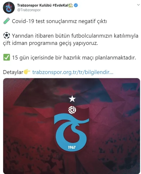Trabzonspor’dan sevindiren koronavirüs açıklaması