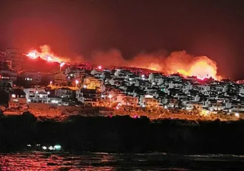 İzmir'de çıkan yangın 2 saatte kontrol altına alındı