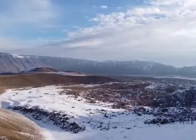 Nemrut Kalderası beyaz gelinliğini giydi