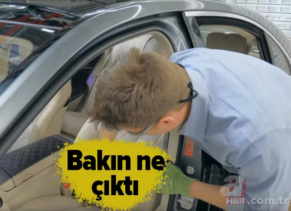 Mercedes koltuğunu kestiler! İçinden bakın ne çıktı... 1