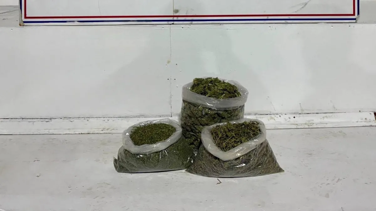 Diyarbakır'da 14 kilo esrar ele geçirildi