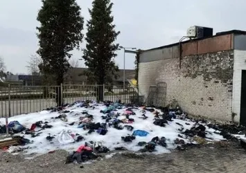 Depremzedeler için toplanan yardımları yaktılar! Avrupa ülkesinde büyük skandal! Bölge polisinden açıklama