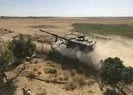 Barış Pınarı Harekatında tanklar tozu dumana kattı!