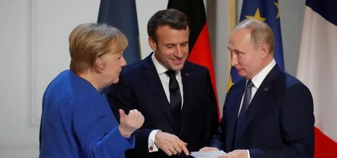 Putin Merkel ve Macron ile görüştü