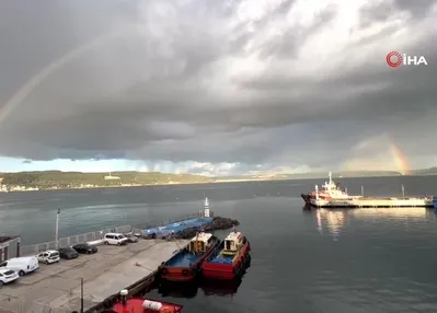 Çifte gökkuşağı büyüledi