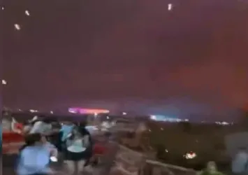 Gökten dron yağdı!