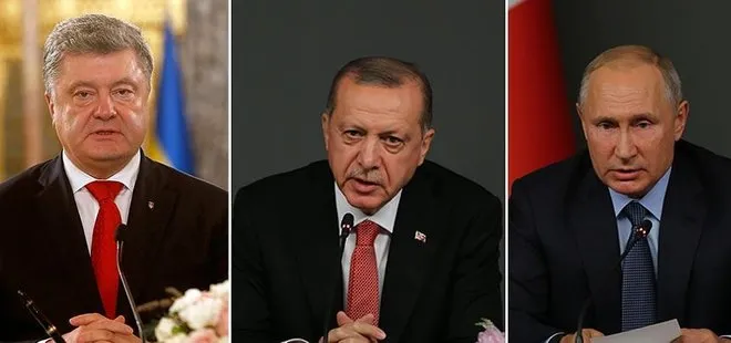 Erdoğan, Putin ve Poroşenko ile görüştü