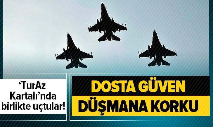 ’TurAz Kartalı 2020’ tatbikatı! Türk F-16’ları Azerbaycan semalarında