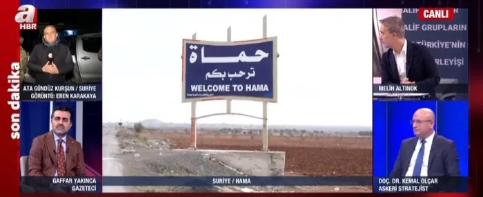 Dünya televizyonlarında bir ilk: A Haber ekibi Hama’da!