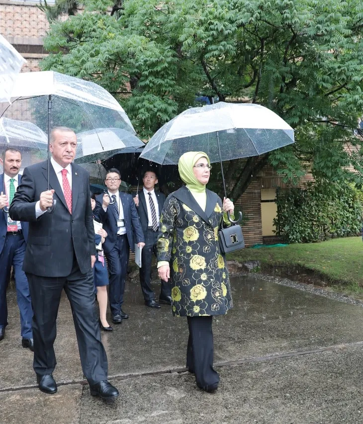Başkan Erdoğan Japonya'da çay seremonisine katıldı