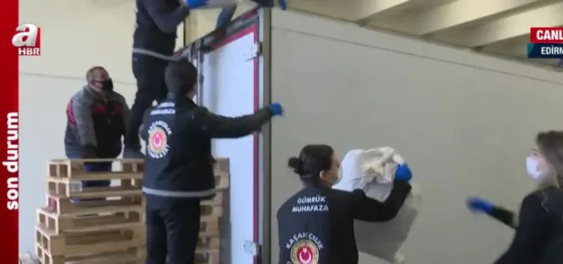 Son dakika: Edirne'de TIR'ın içinde 230 kilo uyuşturucu ele geçirildi