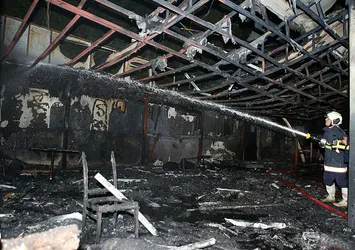 Ankara'da restoran alev alev yandı