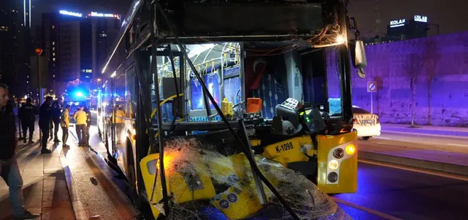 İETT yeni yılda da aynı! Park halindeki kamyona çarptı: 9 yaralı