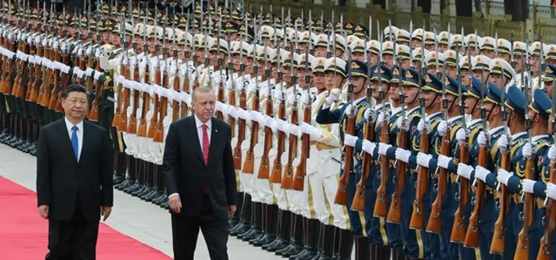 Başkan Erdoğan Çin'de törenle karşılandı