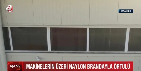 Skandalı ortaya çıkan İBB Hadımköy’deki fabrikanın camlarını perde ile kapattı