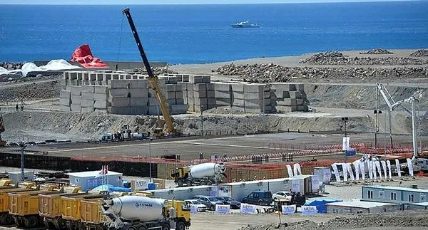 Akkuyu nükleer santralinde 3. reaktörün temeli atılıyor