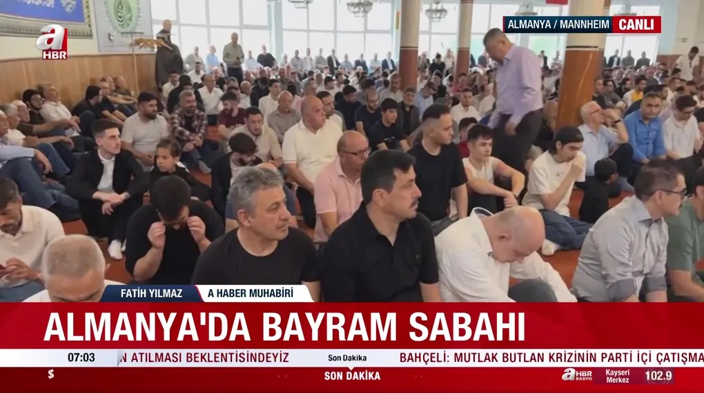Almanya'da bayram sabahı
