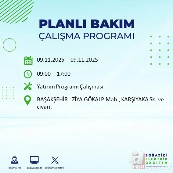 BEDAŞ-AYEDAŞ ELEKTRİK KESİNTİSİ: İstanbul’da elektrikler ne zaman gelecek, kesinti hangi ilçelerde olacak? 3