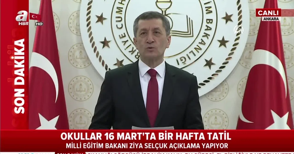 Milli Eğitim Bakanı Ziya Selçuk'tan uzaktan eğitim açıklaması VİDEO