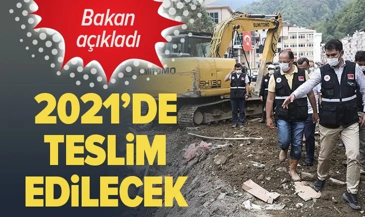 Giresun'daki sel felaketi! Bakan Kurum: Yeni Dereli 2021 yılında hazır olacak