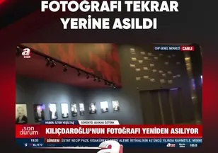 FOTOĞRAFI TEKRAR YERİNE ASILDI