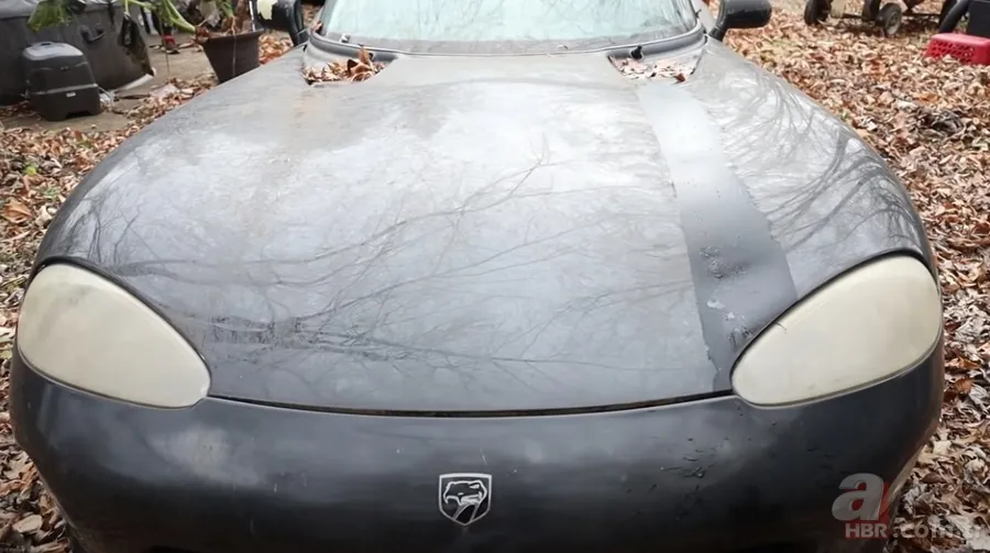 Garajda kaderine terk edilmiş Dodge marka arabayı yenilediler 🚗 Sahiplerinin gözü yaşlı 7