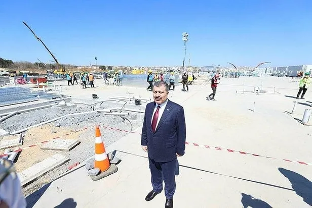 Bakan Koca yapımı inşa edilen hastanelerde incelemelerde bulundu